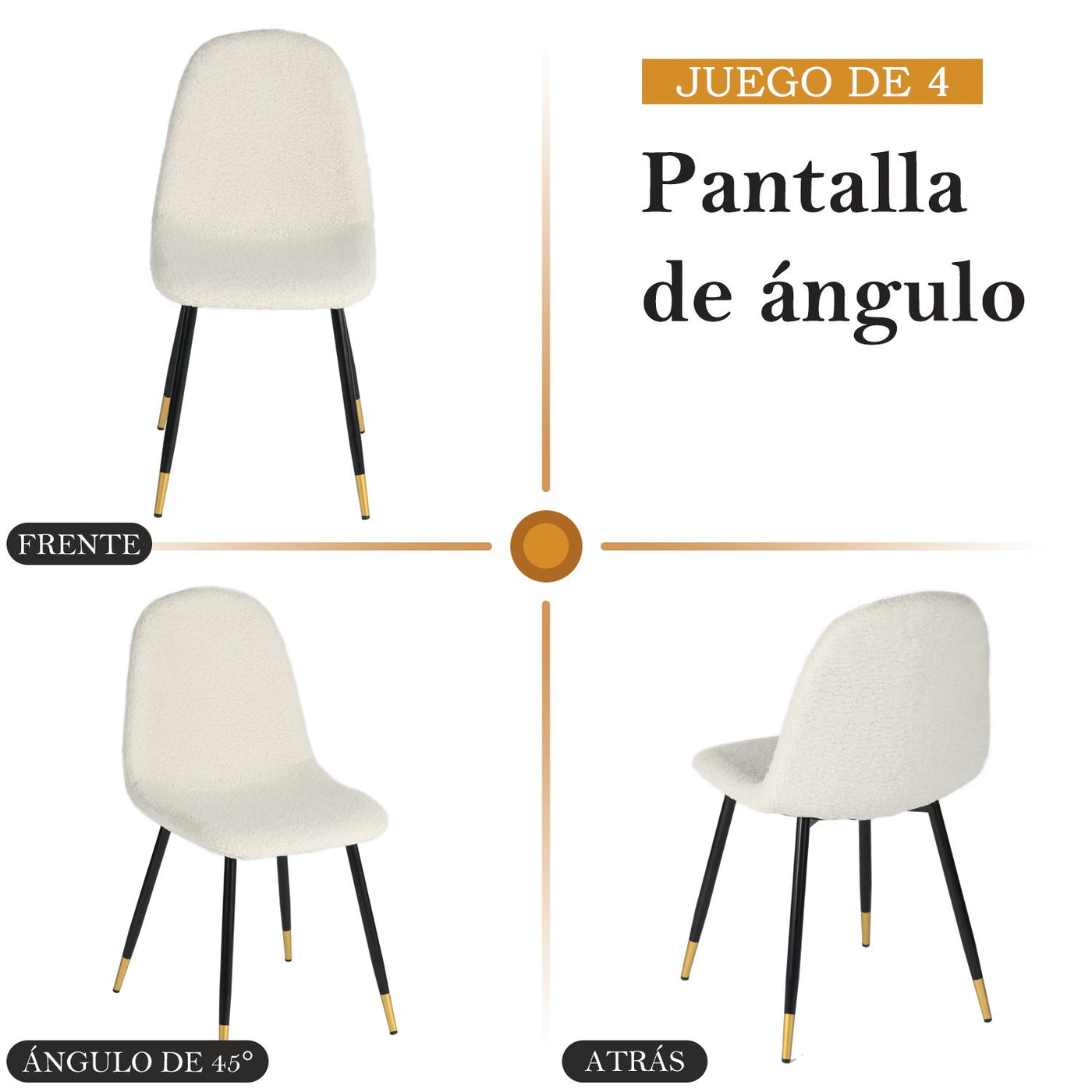 Sillas de Comedor Comedor Charlton Blanco H1638