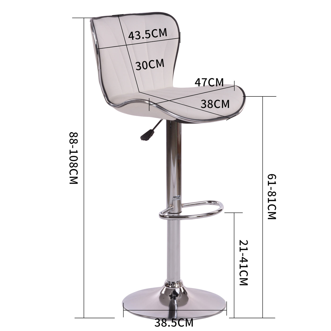 Bancos Comedor Hiroza Blanco H1371