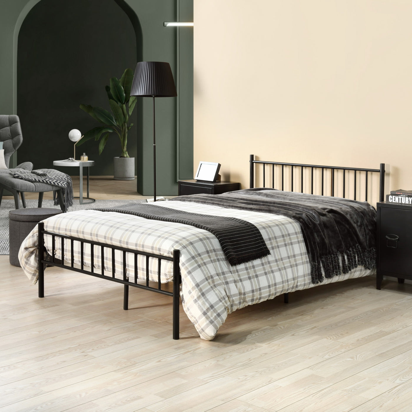 Cama KESSIE DOUBLE BLACK B H1451