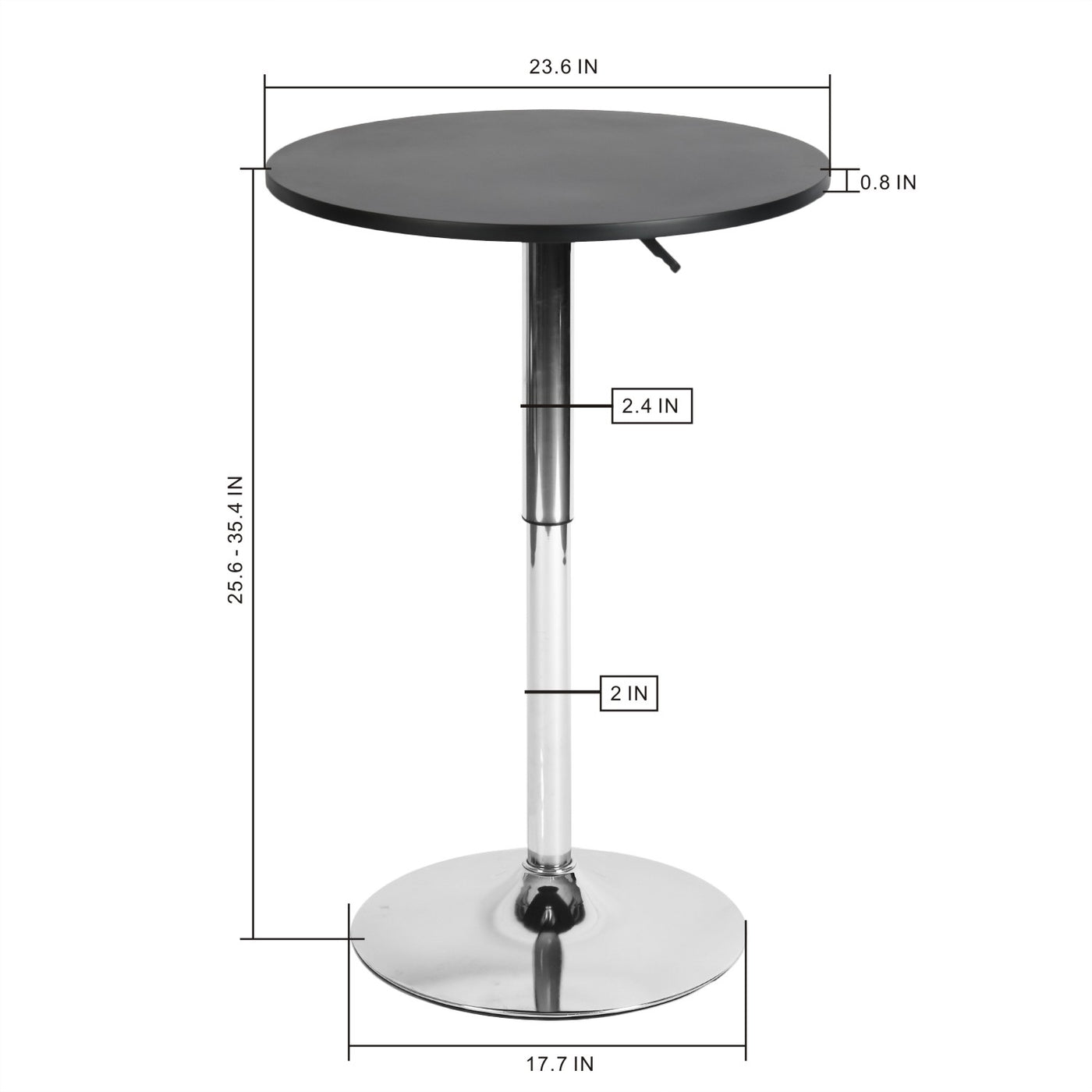 Mesas de Bar Comedor Sakuru Negro H1374