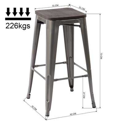 Bancos Comedor Zolnes Plateado H1422